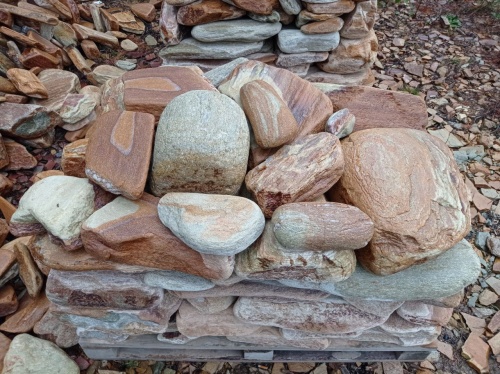 Златолит жёлтый, жёлто-зелёный глыбки и валуны для ланшафтного дизайна купить в Белоярском