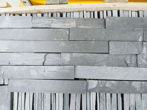 Плитка чёрная из натурального камня фасадная 30 см * 5 см, толщина 7 мм -30 мм купить в Белоярском