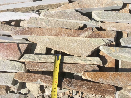 Горбушка златолит золотистый для облицовки купить в Белоярском