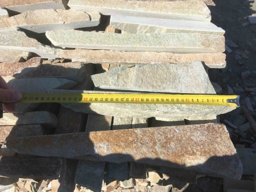 Горбушка златолит золотистый для облицовки купить в Белоярском