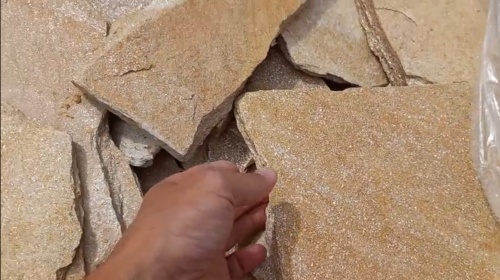 Плитняк златолит жёлтый золотистый для фасада 1,5-3см купить в Белоярском