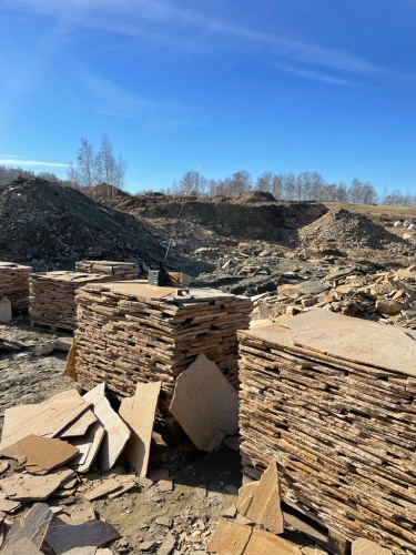 Плитняк златолит жёлтый золотистый для фасада 1,5-3см купить в Белоярском