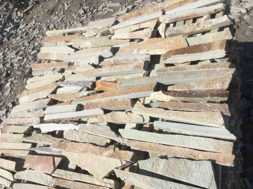 Горбушка златолит золотистый для облицовки купить в Белоярском