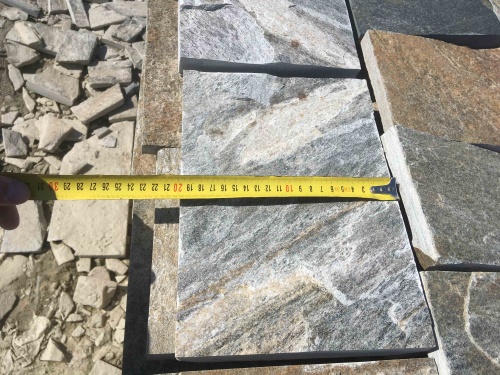 Плитка пилёная златолит Уральский для цоколя, отмостки купить в Белоярском